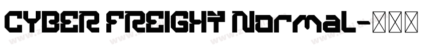 CYBER FREIGHT Normal字体转换